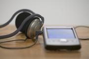 Headphones and a PDA